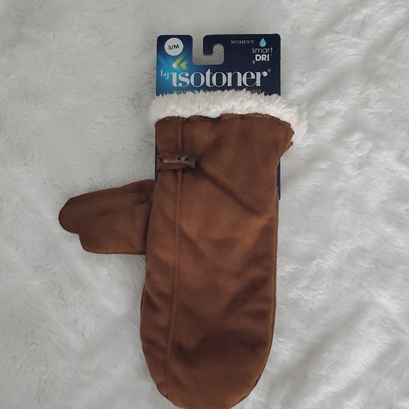 Isotoner Tan Mittens with Soft Lining - Picture 1 of 5